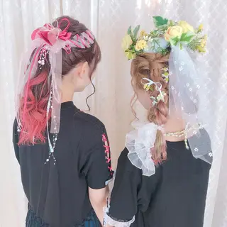 ロング ヘアアレンジ RUMéL 🌙YUIのマツエク・マツパデザイン