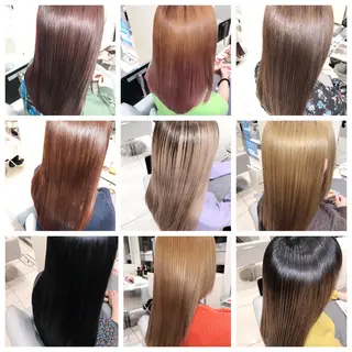 ロング カラー 縮毛矯正/髪質改善/ ブリーチ/東陽町✨のヘアスタイル