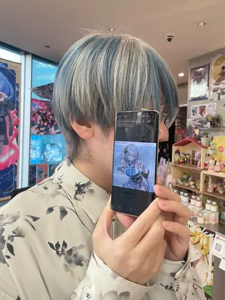 メンズ 🍭ハイトーン/ レイヤーカット🦄のヘアスタイル