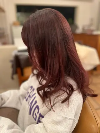 ロング カラー d'ici所属・d’ici六本木 佐藤彩のヘアスタイル