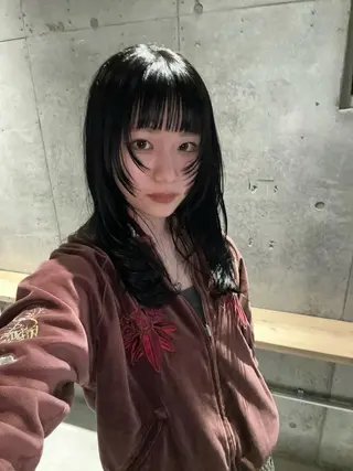 セミロング 斎藤祐樹 /レイヤー/パーマのヘアスタイル