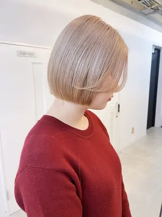 ミディアム カラー AiM 大名　似合わせカットのヘアスタイル