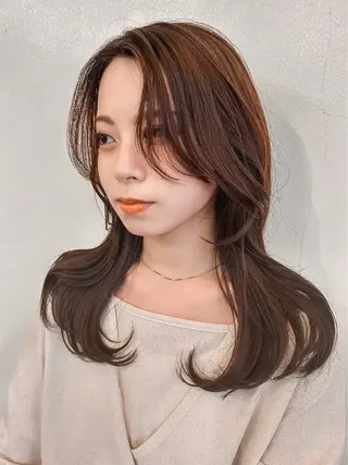 セミロング beauty:beast防府店所属・beauty beast防府店のヘアスタイル