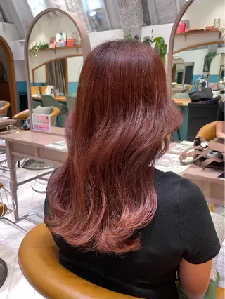 ロング カラー 韓国レイヤー 🧸🤍ちずみのヘアスタイル