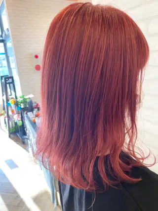 セミロング カラー Gain池下 レディースのヘアスタイル