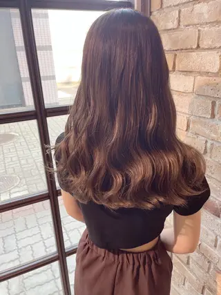 ロング 🧡ミルクティー/ レイヤー🧡ショウナのヘアスタイル