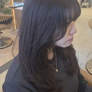 セミロング GRITTERs 泉中央店所属・ロング/小顔レイヤー /カットモデル泉中央のヘアスタイル