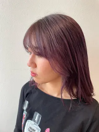 ミディアム SARA古賀店 かすみ🐬🩵のヘアスタイル