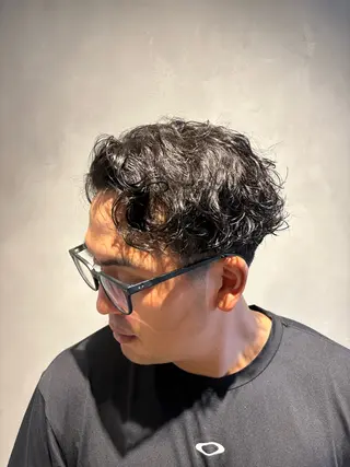 ショート パーマ メンズ 垢抜けカットパーマ メンズ特化/かのんのヘアスタイル
