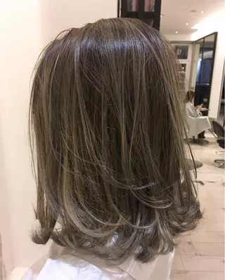 セミロング カラー TOPSTYLIST 🇬🇧JIMMYのヘアスタイル