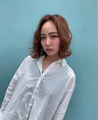 ミディアム カラー JILL ユキのヘアスタイル