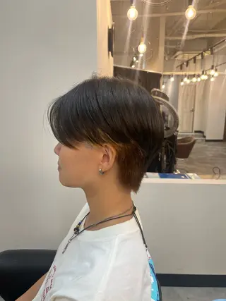 ショート メンズレディース カット無料🌼岩山のヘアスタイル