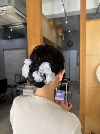 ミディアム miloc MOMOKAのヘアスタイル