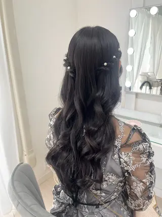 ロング ヘアアレンジ ヘアセットサロン /上坪愛美のヘアスタイル