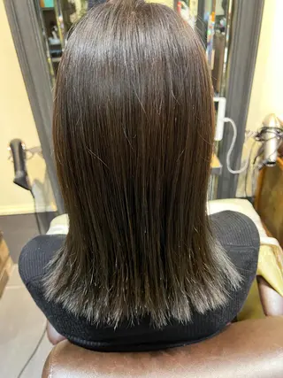 ミディアム カラー MINX中村 公亮/デザインパーマのヘアスタイル