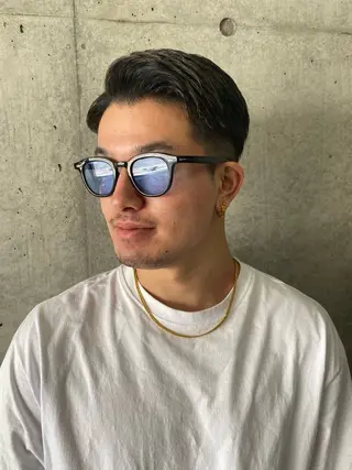 ショート メンズ パーマ特化/フェザー パーマシャドウ/真生のヘアスタイル