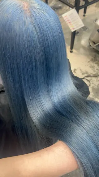 ロング カラー ヘアアレンジ 🎀艶ハイトーン モテ髪🎀さや💜のヘアスタイル