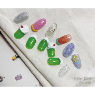 ネイル atelierLoopbyshiho所属・atelier Loop♪MIKAのネイルデザイン