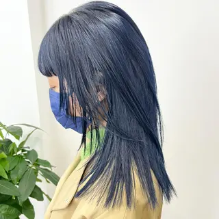 ミディアム カラー ヘアアレンジ No1韓国風レイヤー &カチモリ✨ /サキのヘアスタイル