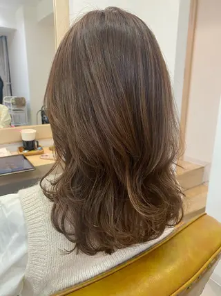 セミロング 顔まわりカット/金山 /大園芽依のヘアスタイル