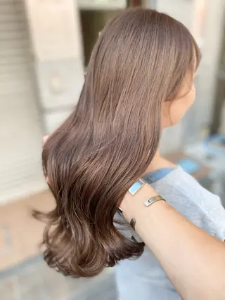 セミロング カラー パーマ ヘアアレンジ RecheRche【池袋】所属・👑指名率No.1 👑坂口飛翔のヘアスタイル