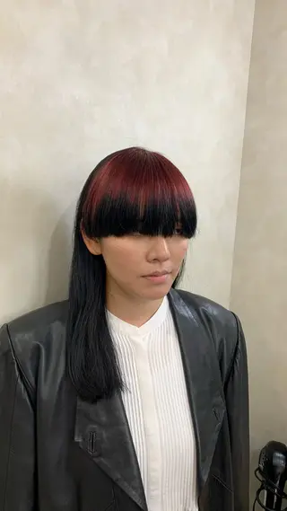 ロング カラー チバ ヒロトのヘアスタイル
