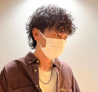 パーマ メンズ 猪原 海斗メンズパーマのヘアスタイル