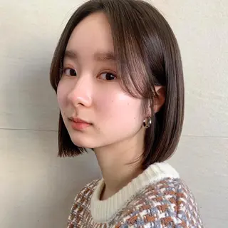 ショート カラー 🌱小顔ヘア/ボブ ミディアム/双葉🌱のヘアスタイル