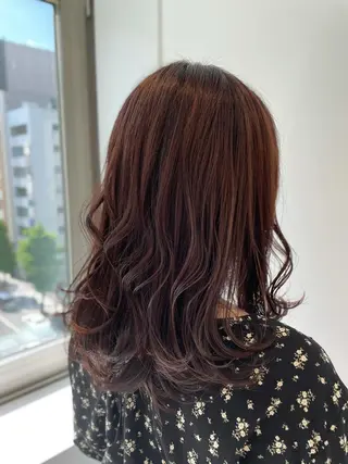 セミロング カラー 💈髪質改善メニュー 佐藤 萌💈のヘアスタイル