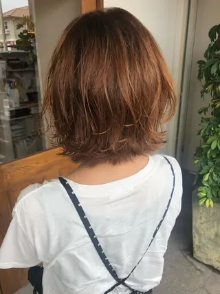 ミディアム カラー ヘアアレンジ ture by glad所属・ture by gladのヘアスタイル