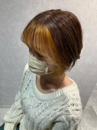 ショート カラー 宮下 弦也のヘアスタイル