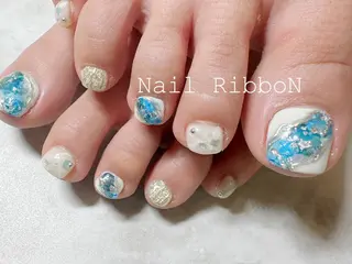 ネイル ネイルリボン 伊藤のネイルデザイン