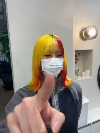 ミディアム カラー 【혁명】さら/사라: Korean🍀のヘアスタイル