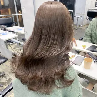 ロング カラー ヘアアレンジ 💗💗韓国レイヤー yu-ki💗💗のヘアスタイル