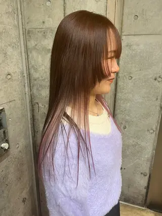 ロング カラー 🌱ぱっつとボブカ ット🌱/Ryotaのヘアスタイル