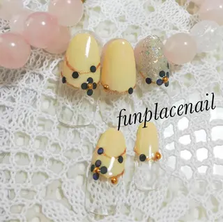 ショート ミディアム セミロング ロング カラー パーマ ヘアアレンジ メンズ キッズ ネイル まつエク nail salon＆school felice所属・フェリーチェ瑞江店 新山のネイルデザイン