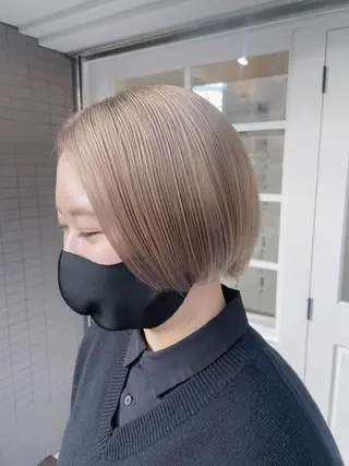 ショート カラー ヘアアレンジ 酸性縮毛矯正 梅田茶屋町 Juriのヘアスタイル