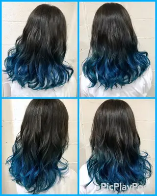 セミロング カラー ササ キのヘアスタイル