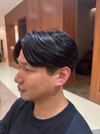 ミディアム メンズ カットメンズ限定KA ITOカラー練習中のヘアスタイル