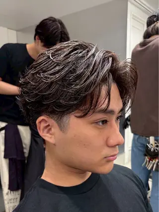 ショート パーマ メンズ 松井 生のヘアスタイル