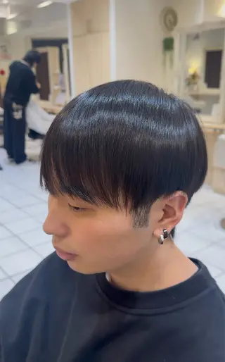 ショート パーマ メンズ 曲がる縮毛矯正ドクタ ー✂️MASAYAのヘアスタイル