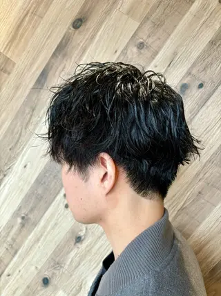 ショート パーマ メンズ 本田 昂之のヘアスタイル