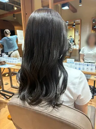 ロング カラー カヤノ/透明感カラー /酸性ストレートのヘアスタイル