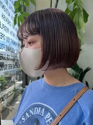 ショート ボブ/ベージュ/ パーマ🪿近森ゆいのヘアスタイル