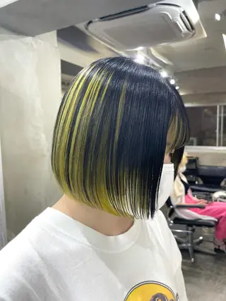 ショート カラー デザインカラーとハイ トーン/HIROKIのヘアスタイル
