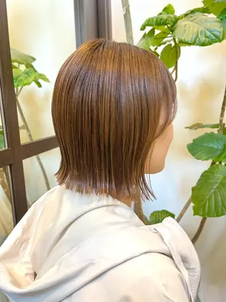 ショート 赤み消しカラー 🩵かりんのヘアスタイル