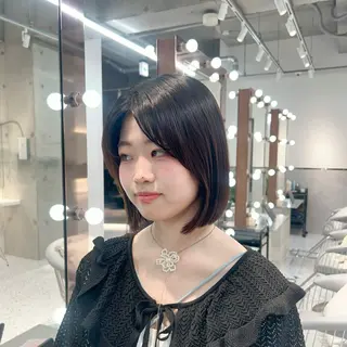 ミディアム カラー ボブ/髪質改善 jionのヘアスタイル