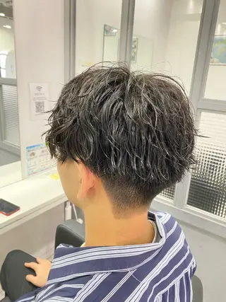 ショート パーマ メンズ 🟣メンズパーマ 川端 永遠🟣のヘアスタイル