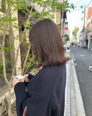 ミディアム カラー パーマ ヘアアレンジ レイヤーカット/ パーマ/カサイリリコのヘアスタイル