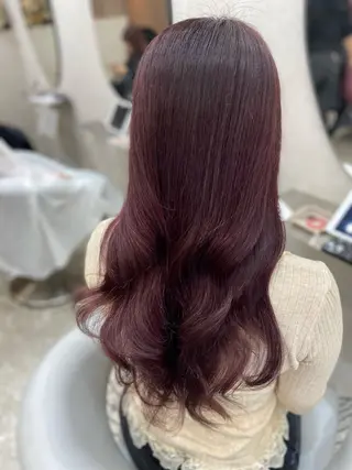 ロング カラー 新宿/韓国ヘア 中明度カラー/かやのヘアスタイル